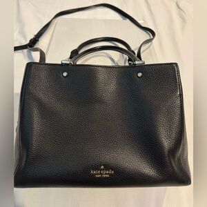 Kate Spade Black Pebbled Leather Shoulder Bag
